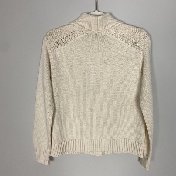 Everlane The Cotton Chore Sweater Jacket Cardigan Womens XXS Ivory Boxy - Picture 7 of 8